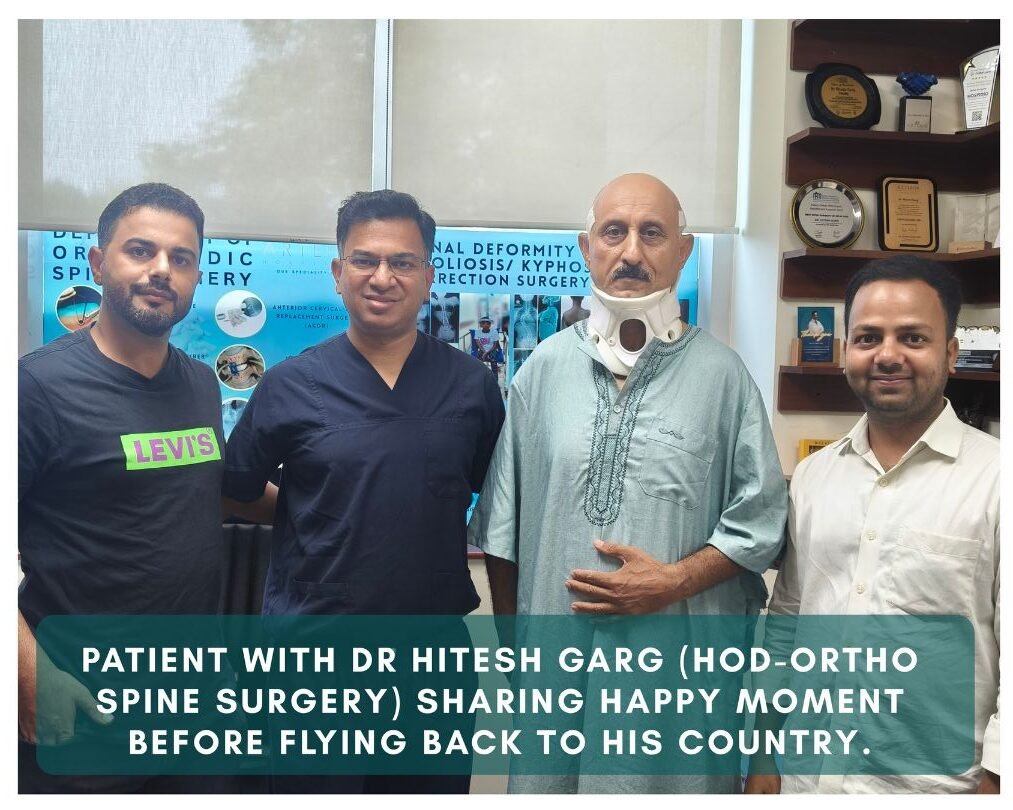 HAPPY PATIENT AFTER SPINE SURGERY IN INDIA